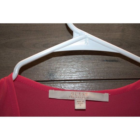 Guess Pink Ruffle Tank Size Small - Picture 2 of 4